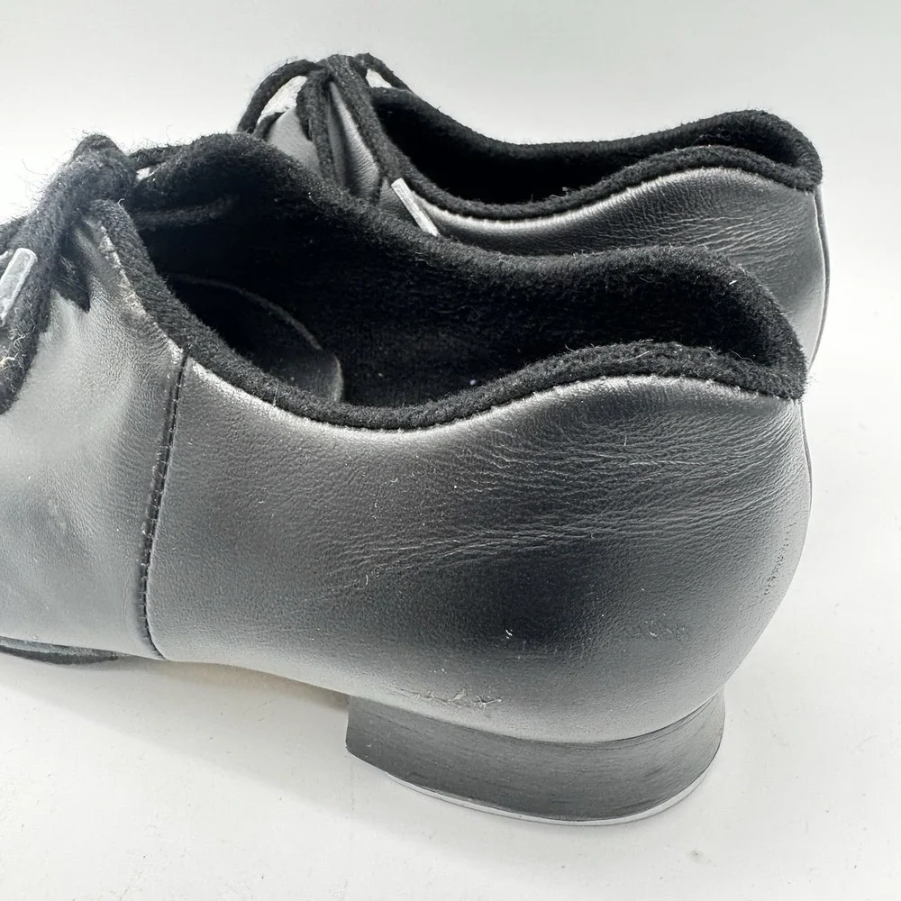 Bloch Tap Shoes Kids 12 M Black Excellent Leather Tap Oxford 392090